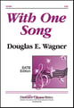 With One Song SATB choral sheet music cover